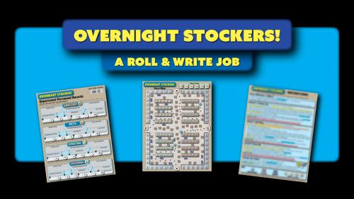 OVERNIGHT STOCKERS! The 1-4 Player Roll & Write Game