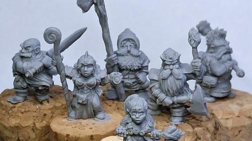 Dwarf Adventurers Miniatures for P&P or Tabletop