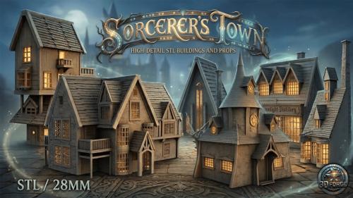 Title: Sorcerer s Town: 3D Printable Magic Architecture