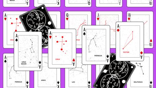 CONSTELATION POKER: Minimalist Star Maps Playing Cards