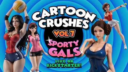 Cartoon Crushes - Vol 7 - Sporty Gals : STL Pin-up Files