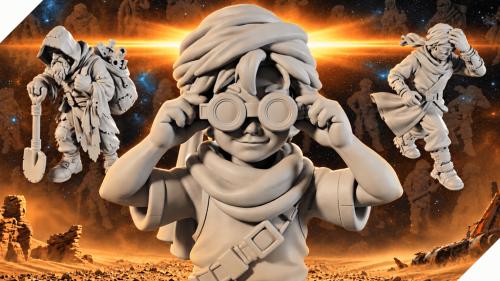 Dustland Settlers - Sci-fi Desert Character Pack Vol. 1