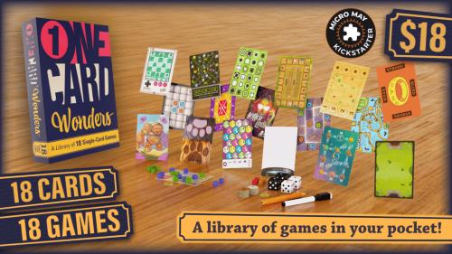 One Card Wonders: A Library of 18 Single-card Games