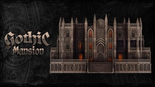 Gothic Mansion: 3D Printable Tabletop Terrain