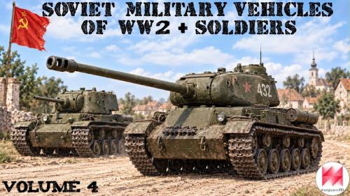 WW2 Soviet Military vehicles + Soldiers (Vol.4) (scale 1:56)