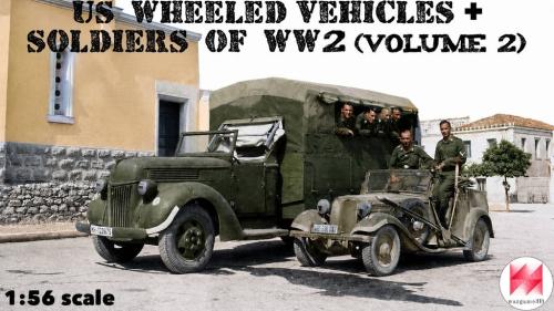 US wheeled vehicles+Soldiers of WW2 - Volume 2 (scale 1:56)