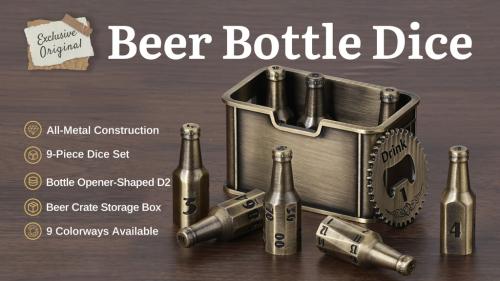 Exclusive Original Beer Bottle Dice