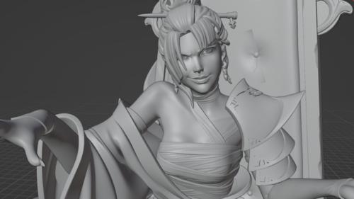 Queen of pain 3D Stl file printable