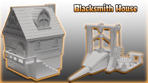 Forged in Time - Medieval Blacksmith House STL