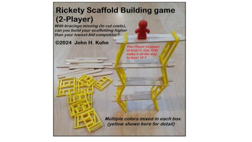 Rickety Scaffold Building game (2-Player)