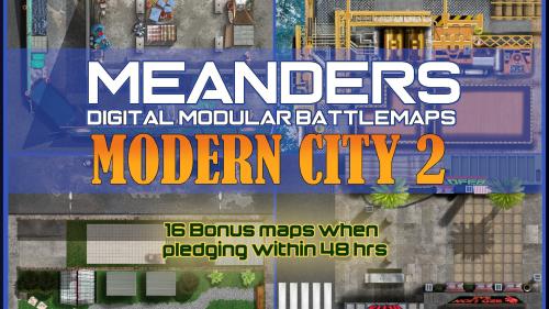 Meanders RPG Maps: Modern City 2