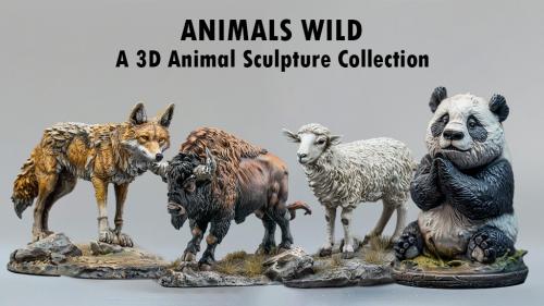 ANIMALS WILD: A 3D Animal Sculpture Collection