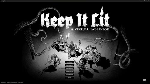 Keep It Lit: A virtual table top for old-school RPGs!