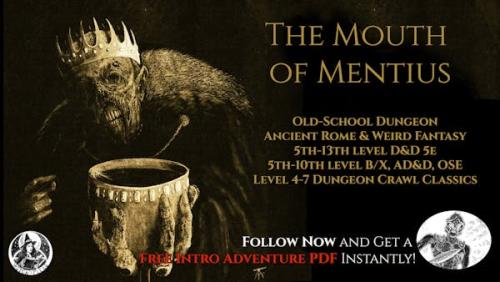 DCC/OSE/DnD5e Ancient Roman Dungeon  - Mouth of Mentius