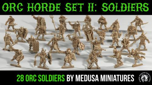 3d printable ORC SOLDIERS sculpted by Medusa Minis 7 days!