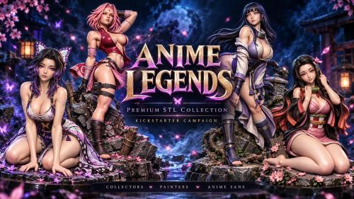 Anime Legends Miniatures - STL Files for 3D Printing