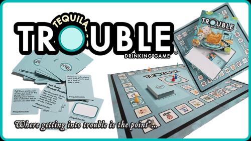 TEQUILA TROUBLE: Adult Drinking Board Game