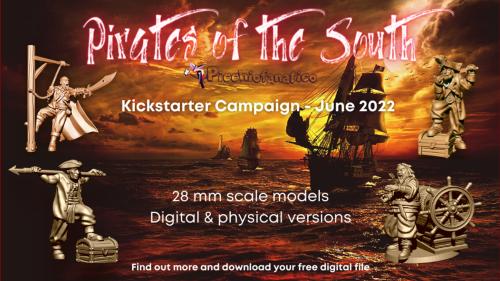 Pirates of the South - 28 mm scale Fantasy miniatures