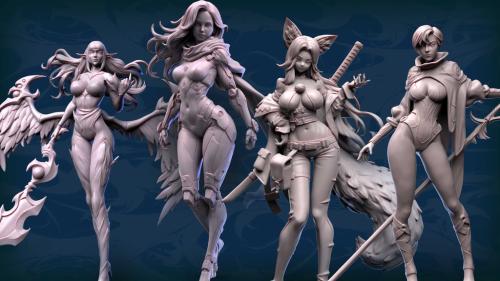 Multiverse Girls STL FILES