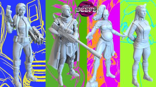 Women & SCIFI vol.4 - more than 20 female miniatures !!!