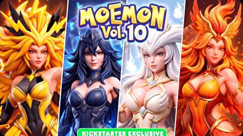MoeMon Vol.10 – Collect Them All | 120mm STL Pin-Ups