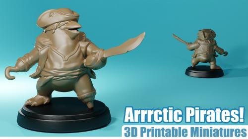 Arrrctic Pirates! - 3D printable miniatures