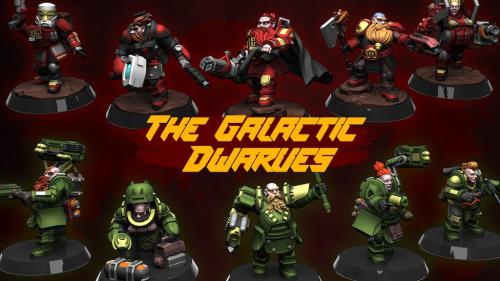 Galactic Dwarves Vol 1 : Pre-Supported STL!