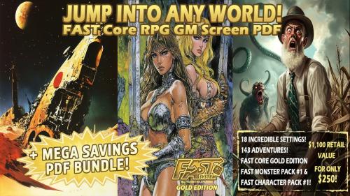 FAST Core Gold GM Screen PDF and MEGA PDF BUNDLE!