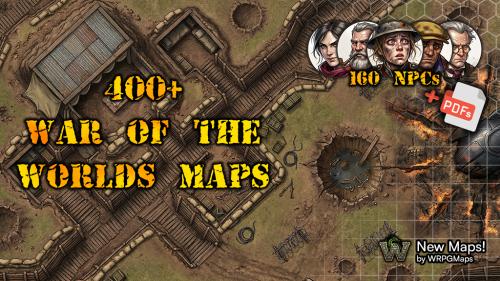 🗺️ RPG Maps - 400+ War of the Worlds Maps ☄️