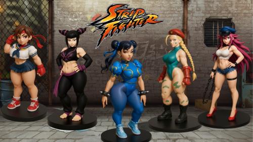 🥊 Super Strip Fighter – Sexy STL Fighters Collection 🥊
