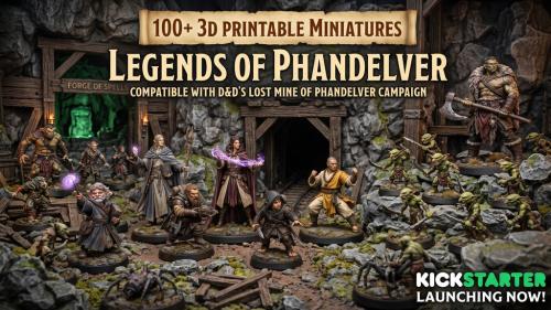 The Lost Frontier: 107 Printable Fantasy Miniatures & Modula