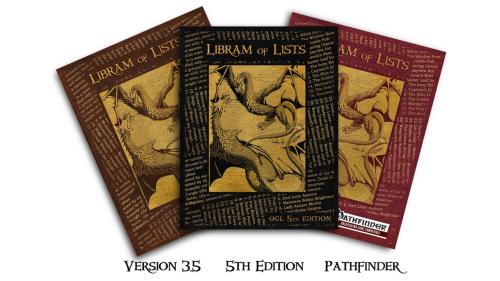 Libram of Lists - Adding Detail to Your Fantasy Worlds