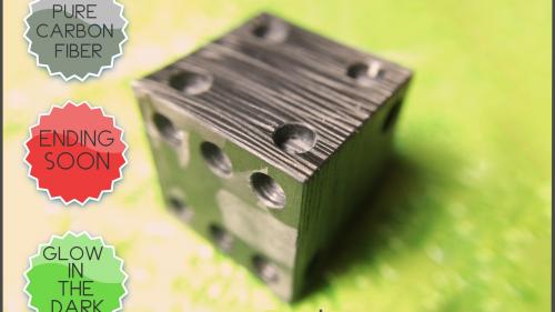 COTOCUBE -  glowing carbon fiber dice / cube by COTO.
