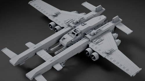 Mortian Bomber (stl and printed)