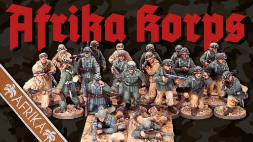 German Afrika Korps DAK - 28mm Miniature Figures