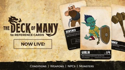The Deck Of Many: DnD 5e Reference Cards