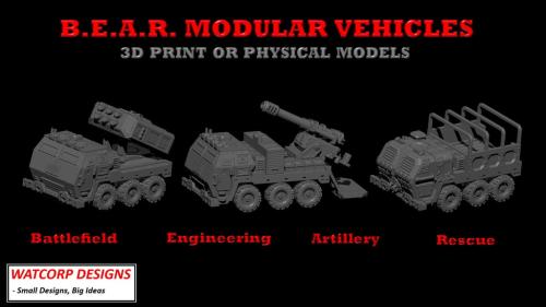 B.E.A.R Modular Sci-Fi Vehicles