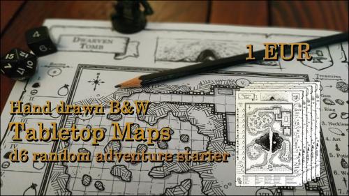 Hand drawn Tabletop Maps for D&D or any RPG - 1 EUR