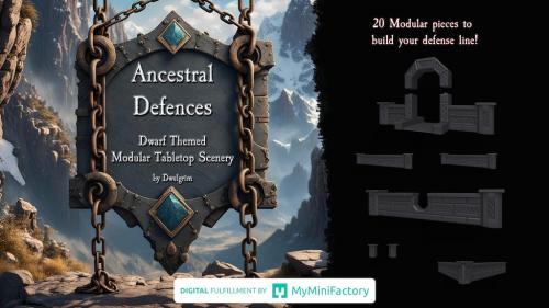 Ancestral Defences - Modular Tabletop Scenery - STL Files