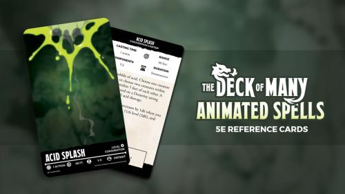 The Deck of Many Animated Spells: DnD 5E Spell Cards