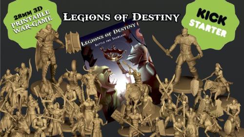 Legions Of Destiny : STL 3d printable game minis and terrain