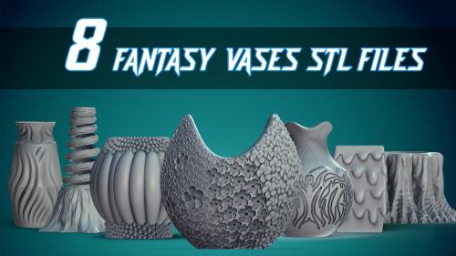 Fantasy Vases - 3D STL Files