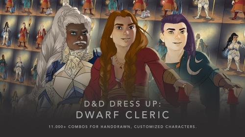 D&D Dress Up - Dwarf Cleric