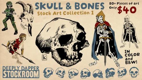 Skull and Bones Vol 1: TTRPG Stock Art