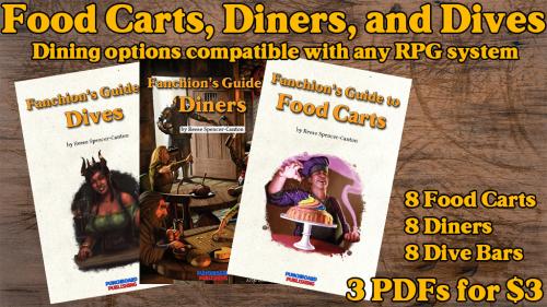 Food carts, Diners, and Dives: Food and drink for any RPG!