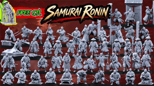 The Legendary 47: Samurai Ronin STL Miniatures