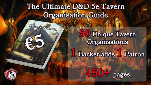 Order of Tavern, The D&D 5e Tavern Organisation Guide