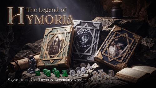 The Legend of Hymoria｜Magic Tome Dice Tower & Legendary Dice