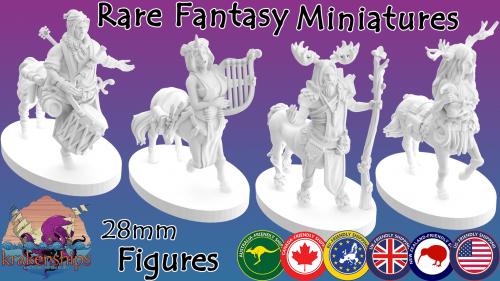 Rare Fantasy Tabletop Miniatures