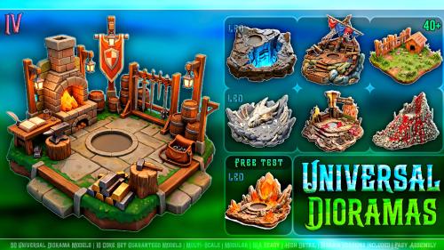 50 Universal Dioramas IV – 3D Printable Collection